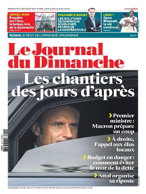 Title details for Le Journal du dimanche by Lagardere Media News - Available